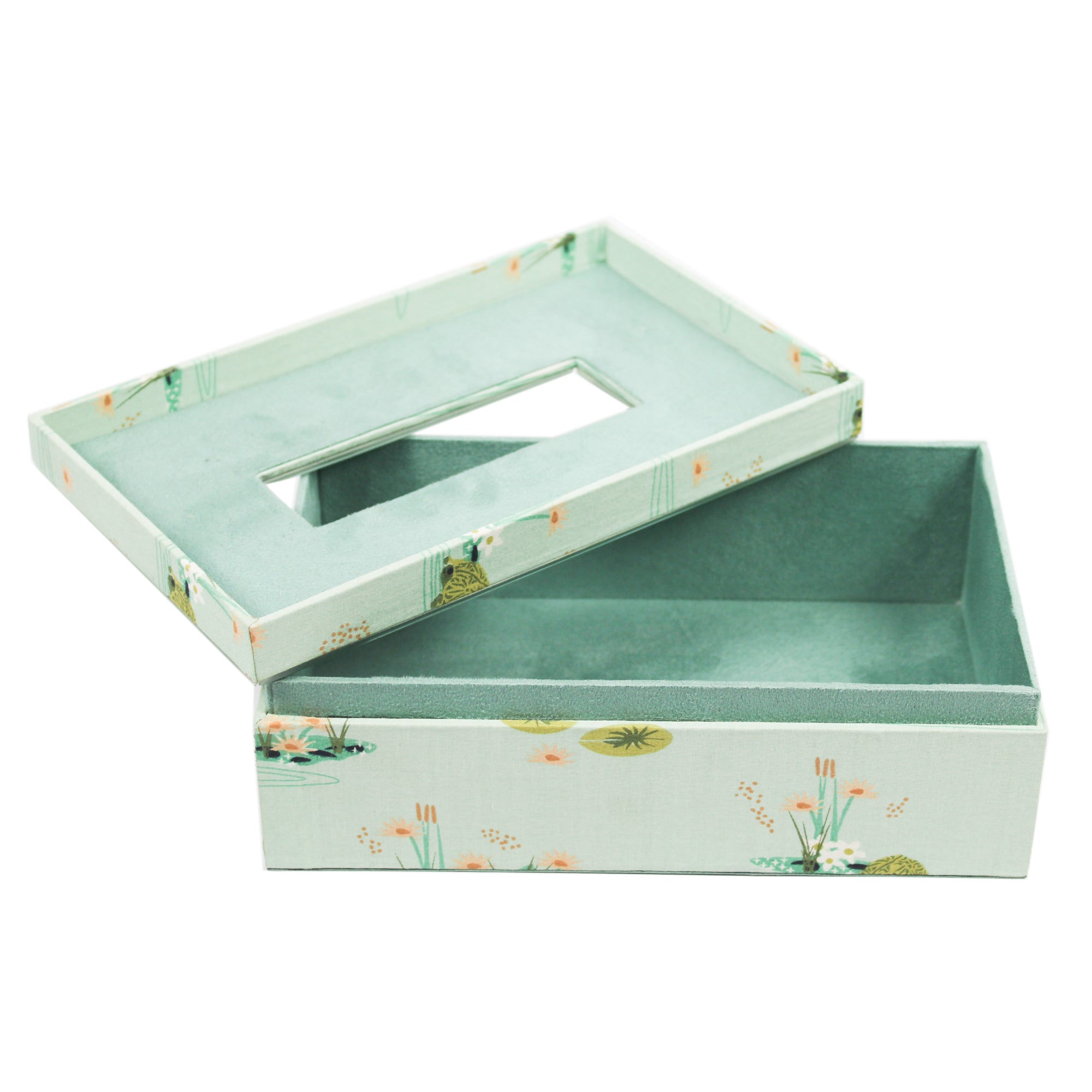 Premium Lacquered Glass Tissue Box
